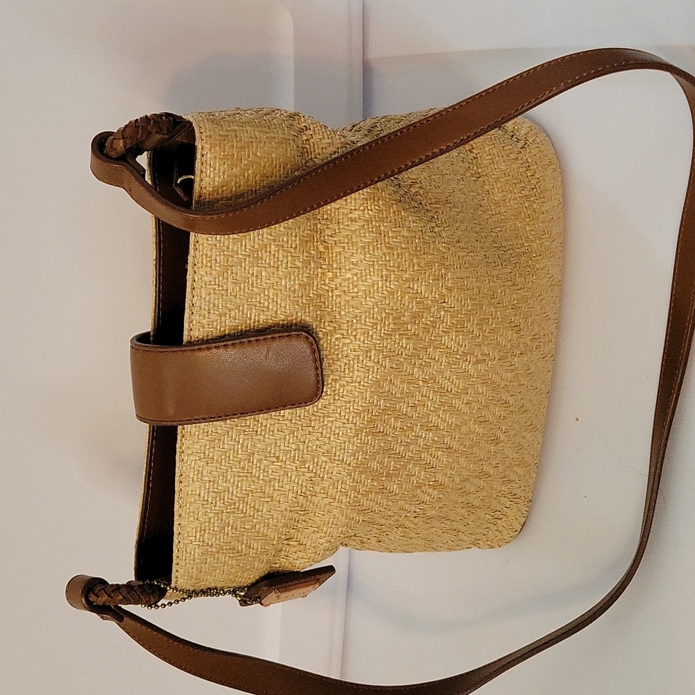 Relic Rattan and Faux? Leather Purse/Handbag